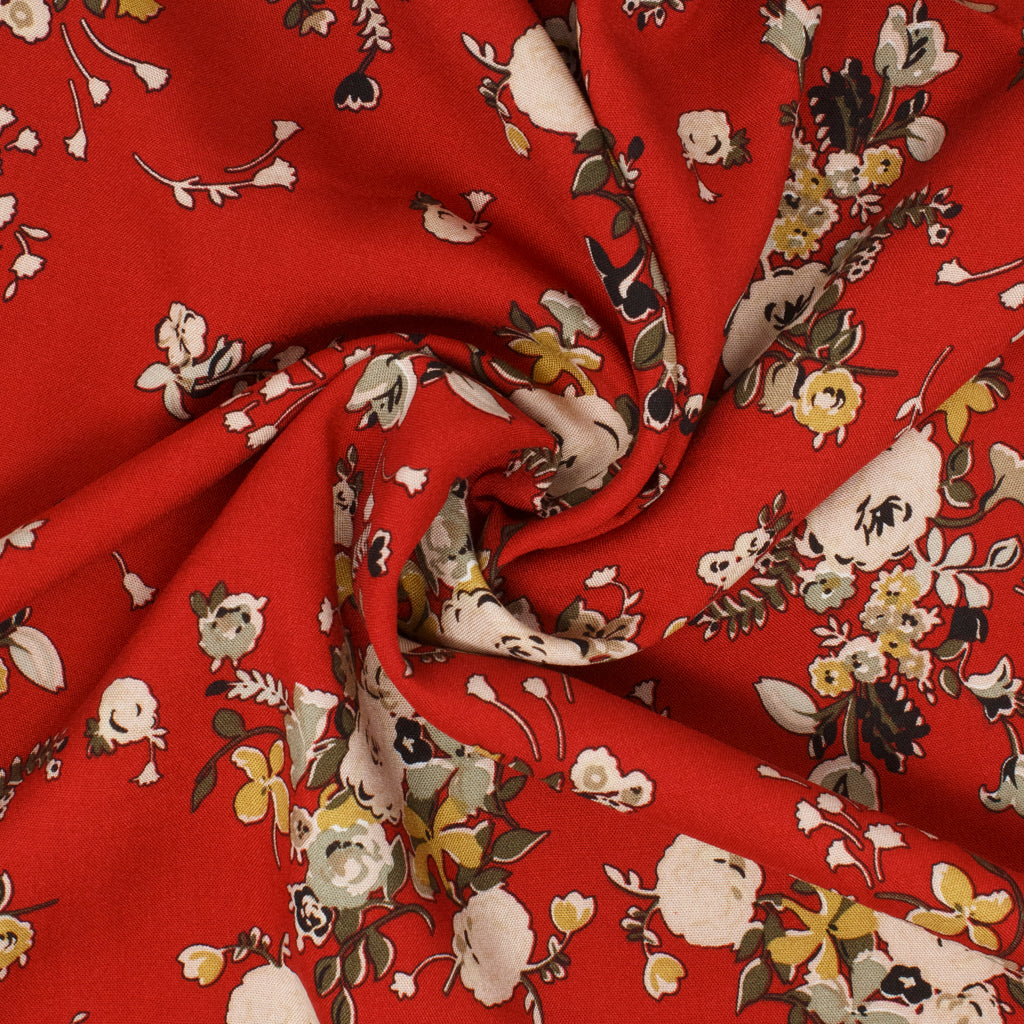 Kimberley Viscose Bouquet Rosebud ½ yd-Fabric-Spool of Thread
