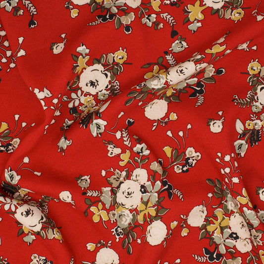 Kimberley Viscose Bouquet Rosebud ½ yd-Fabric-Spool of Thread