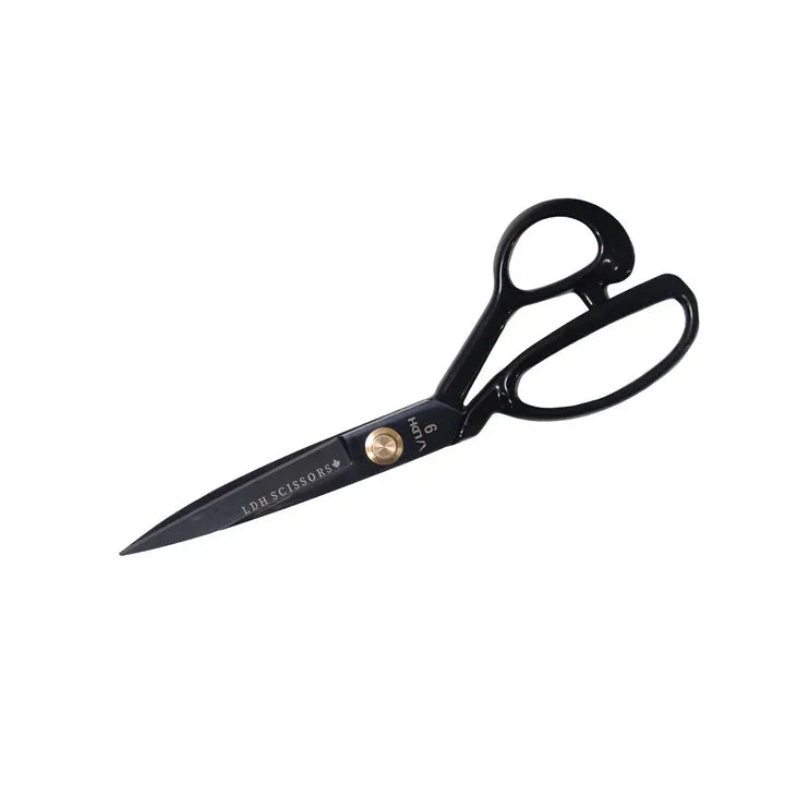 LDH 9" Midnight Edition Fabric Shears, Rubber Handle-Notion-Spool of Thread
