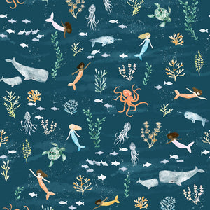 La Mer Mermaids Multi ½ yd-Fabric-Spool of Thread