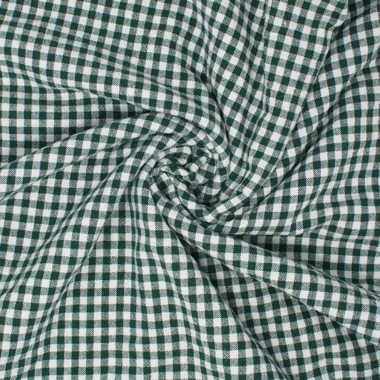 Lady Franklin Organic Cotton Gingham Evergreen ½ yd-Fabric-Spool of Thread