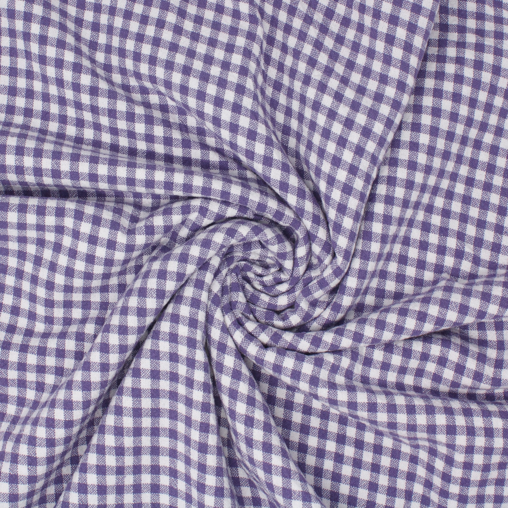Lady Franklin Organic Cotton Gingham Grape ½ yd-Fabric-Spool of Thread