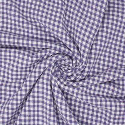 Lady Franklin Organic Cotton Gingham Grape ½ yd-Fabric-Spool of Thread
