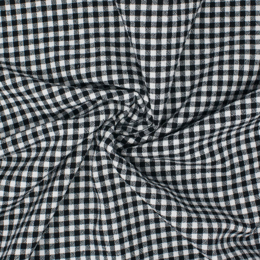 Lady Franklin Organic Cotton Gingham Ink ½ yd-Fabric-Spool of Thread