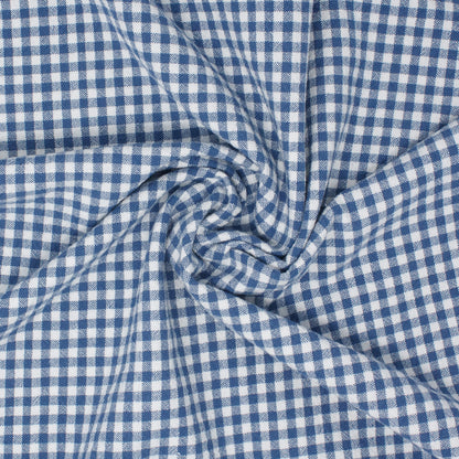Lady Franklin Organic Cotton Gingham Marine ½ yd-Fabric-Spool of Thread