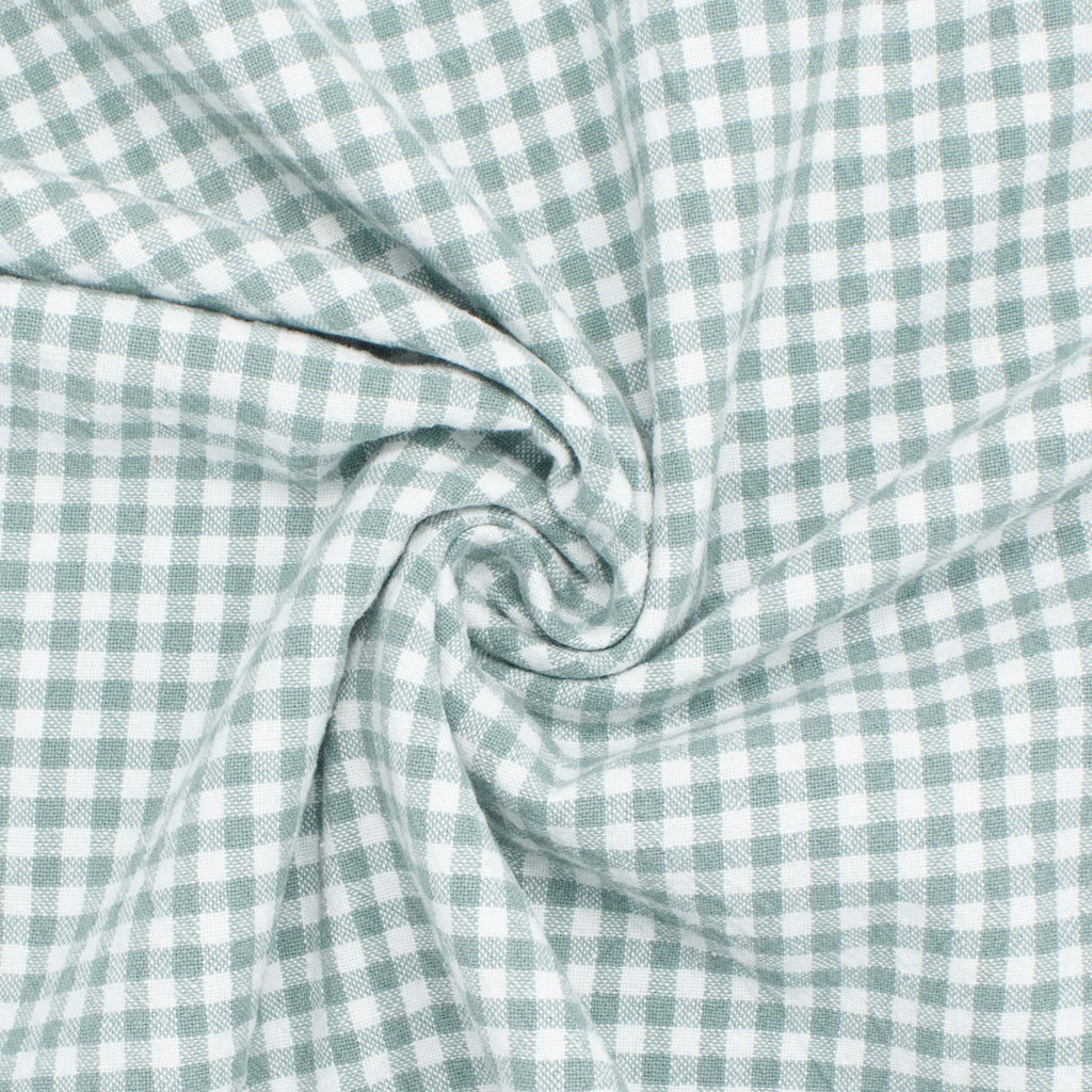 Lady Franklin Organic Cotton Gingham Spring Meadow ½ yd-Fabric-Spool of Thread