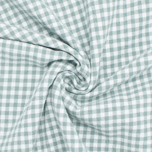 Lady Franklin Organic Cotton Gingham Spring Meadow ½ yd-Fabric-Spool of Thread
