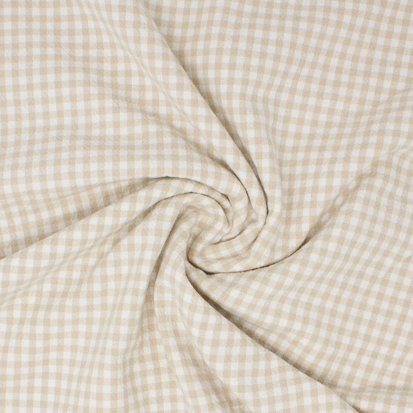 Lady Franklin Organic Cotton Gingham Straw Bale ½ yd-Fabric-Spool of Thread