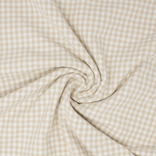 Lady Franklin Organic Cotton Gingham Straw Bale ½ yd-Fabric-Spool of Thread