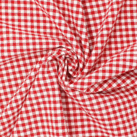 Lady Franklin Organic Cotton Gingham Strawberry Granita ½ yd-Fabric-Spool of Thread