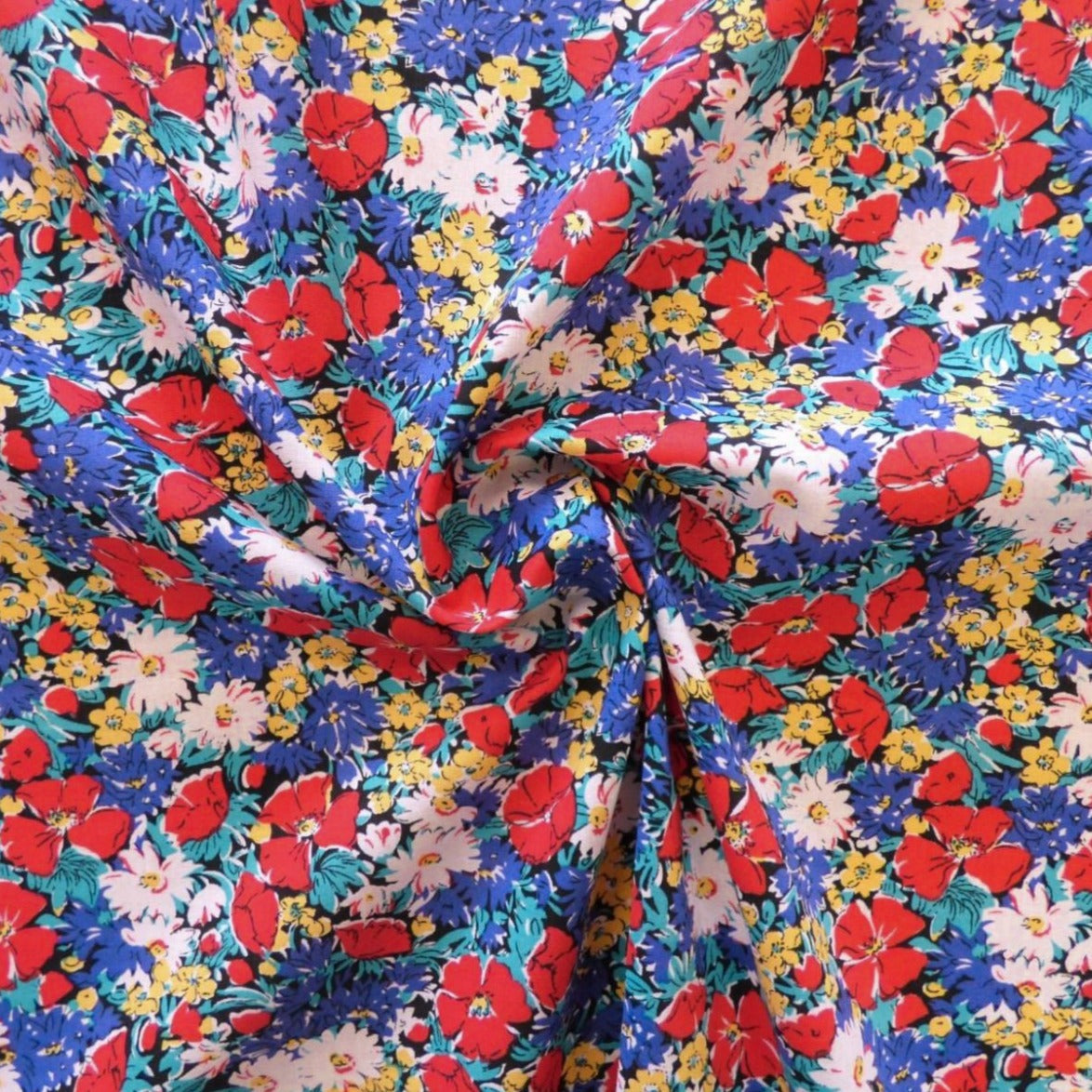 Lady McElroy Cotton Lawn Floral Collection ½ yd-Fabric-Spool of Thread