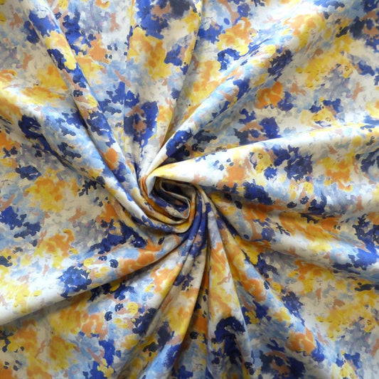 Lady McElroy Cotton Lawn Floral Impressions ½ yd-Fabric-Spool of Thread