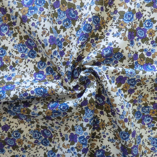 Lady McElroy Cotton Lawn Verbena Bloom ½ yd-Fabric-Spool of Thread