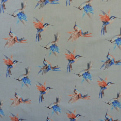 Lady McElroy Superfine Cotton Lawn Arizona Hummingbirds Pale Grey ½ yd-Fabric-Spool of Thread