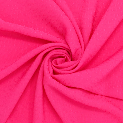 Ladysmith Dobby Dot Rayon Flamingo ½ yd-Fabric-Spool of Thread
