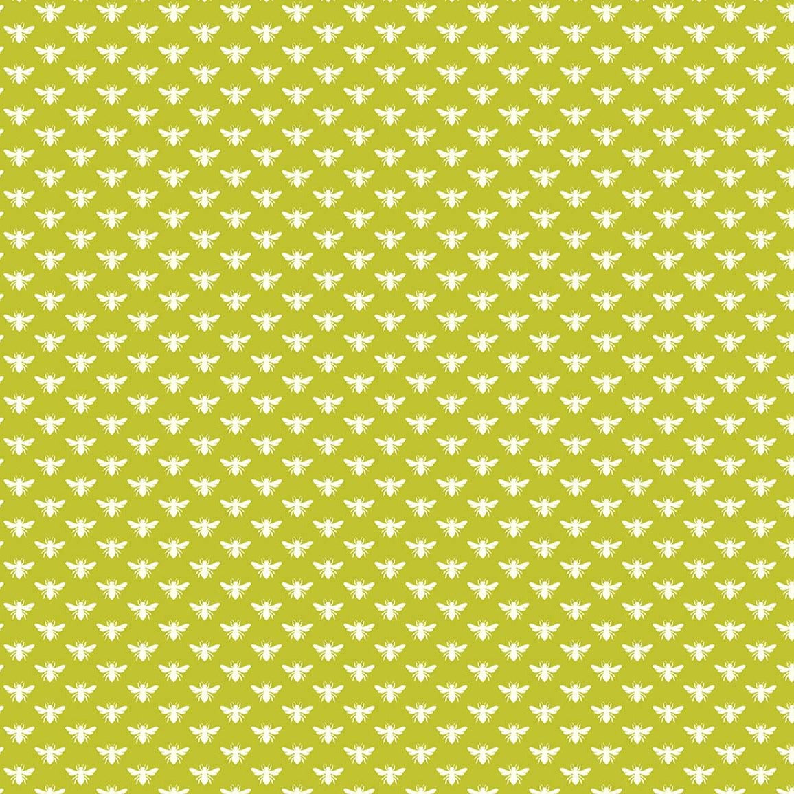 Local Honey Bees Chartreuse ½ yd-Fabric-Spool of Thread