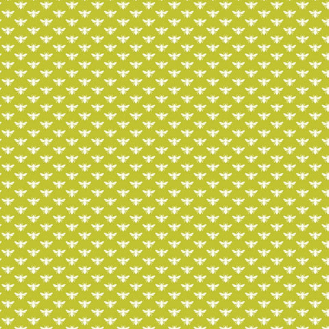 Local Honey Bees Chartreuse ½ yd-Fabric-Spool of Thread