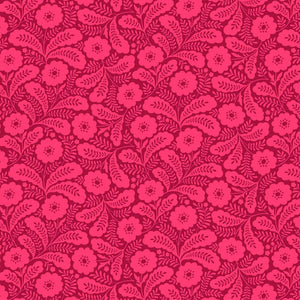 Local Honey Floral Raspberry ½ yd-Fabric-Spool of Thread