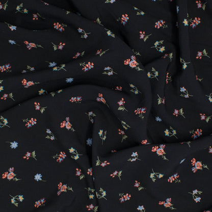 Louise Rayon Flowershop Midnight Black ½ yd-Fabric-Spool of Thread
