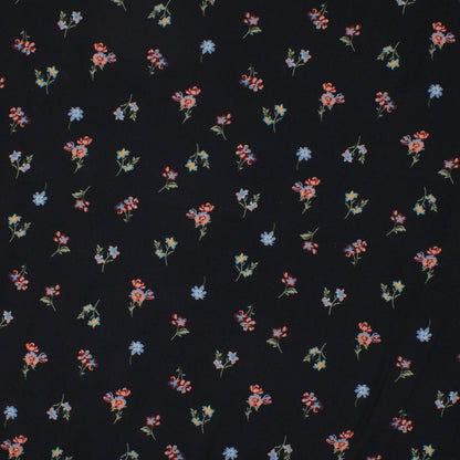 Louise Rayon Flowershop Midnight Black ½ yd-Fabric-Spool of Thread