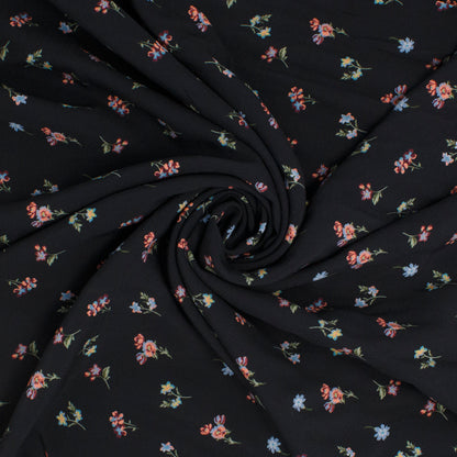Louise Rayon Flowershop Midnight Black ½ yd-Fabric-Spool of Thread