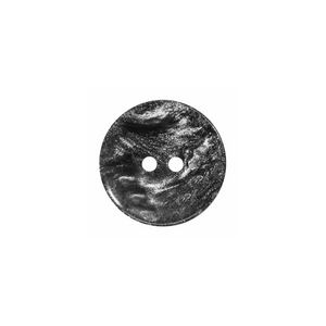 Pretty Button - 15mm (⅝"), 2 Hole, Moon Black - 3 count-Notion-Spool of Thread