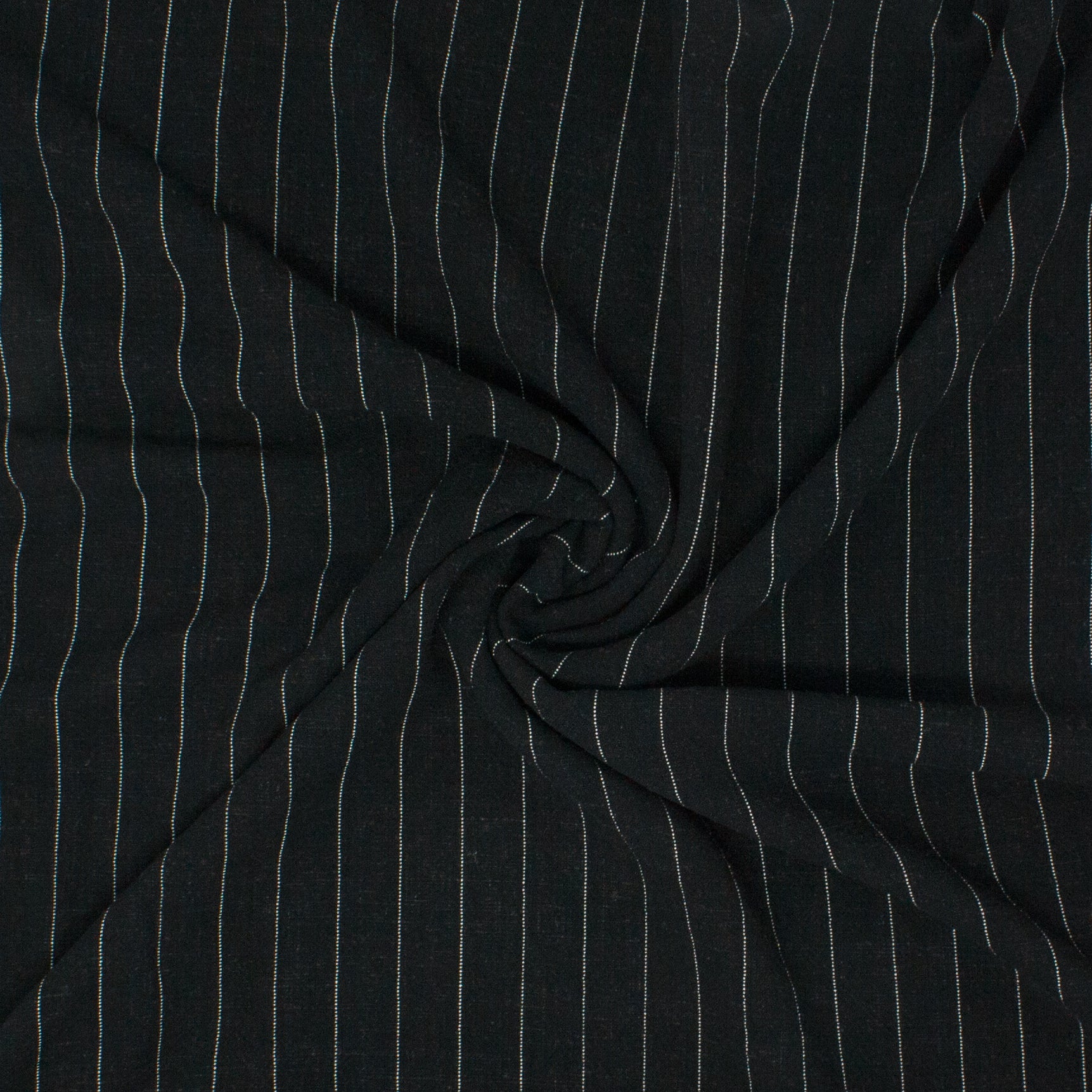Lulu Rayon Linen Noil Stripe Ink ½ yd-Fabric-Spool of Thread