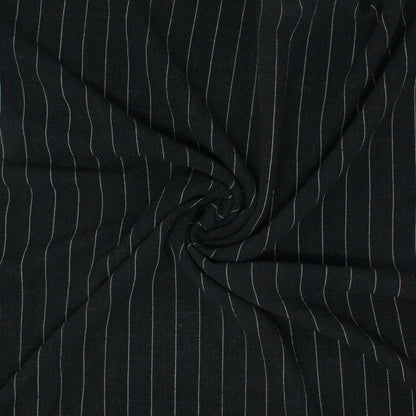Lulu Rayon Linen Noil Stripe Ink ½ yd-Fabric-Spool of Thread