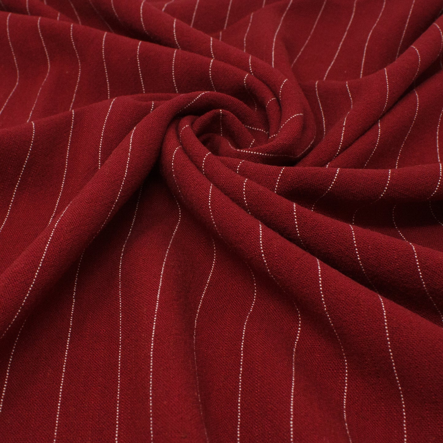 Lulu Rayon Linen Noil Stripe Maroon ½ yd-Fabric-Spool of Thread