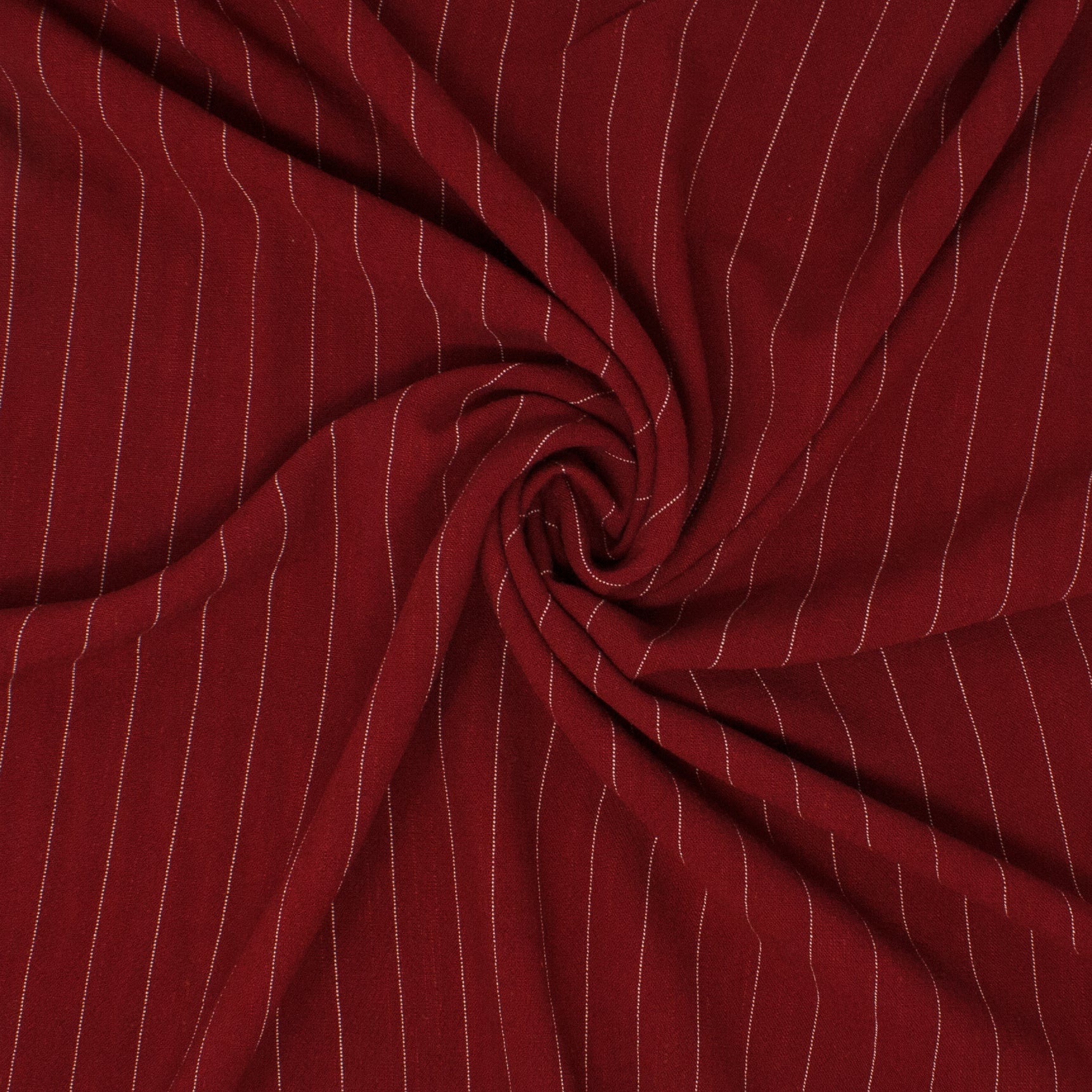 Lulu Rayon Linen Noil Stripe Maroon ½ yd-Fabric-Spool of Thread