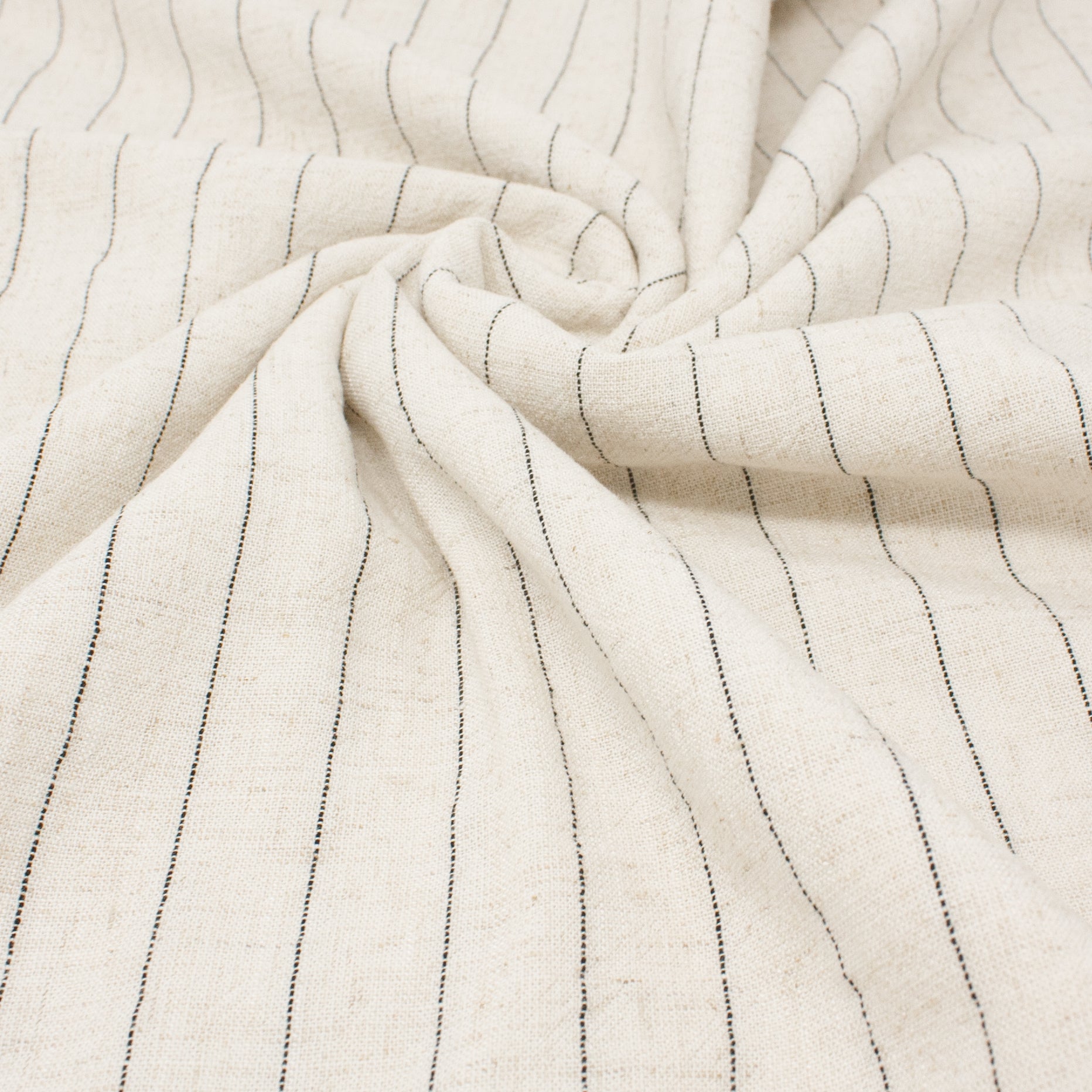 Lulu Rayon Linen Noil Stripe Wheat ½ yd-Fabric-Spool of Thread
