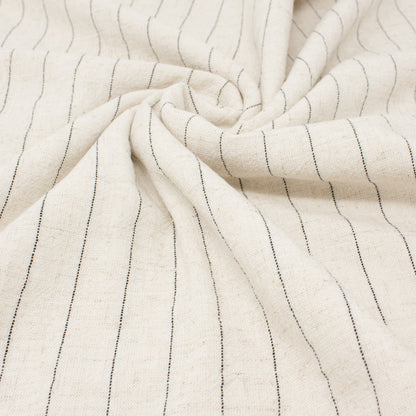 Lulu Rayon Linen Noil Stripe Wheat ½ yd-Fabric-Spool of Thread