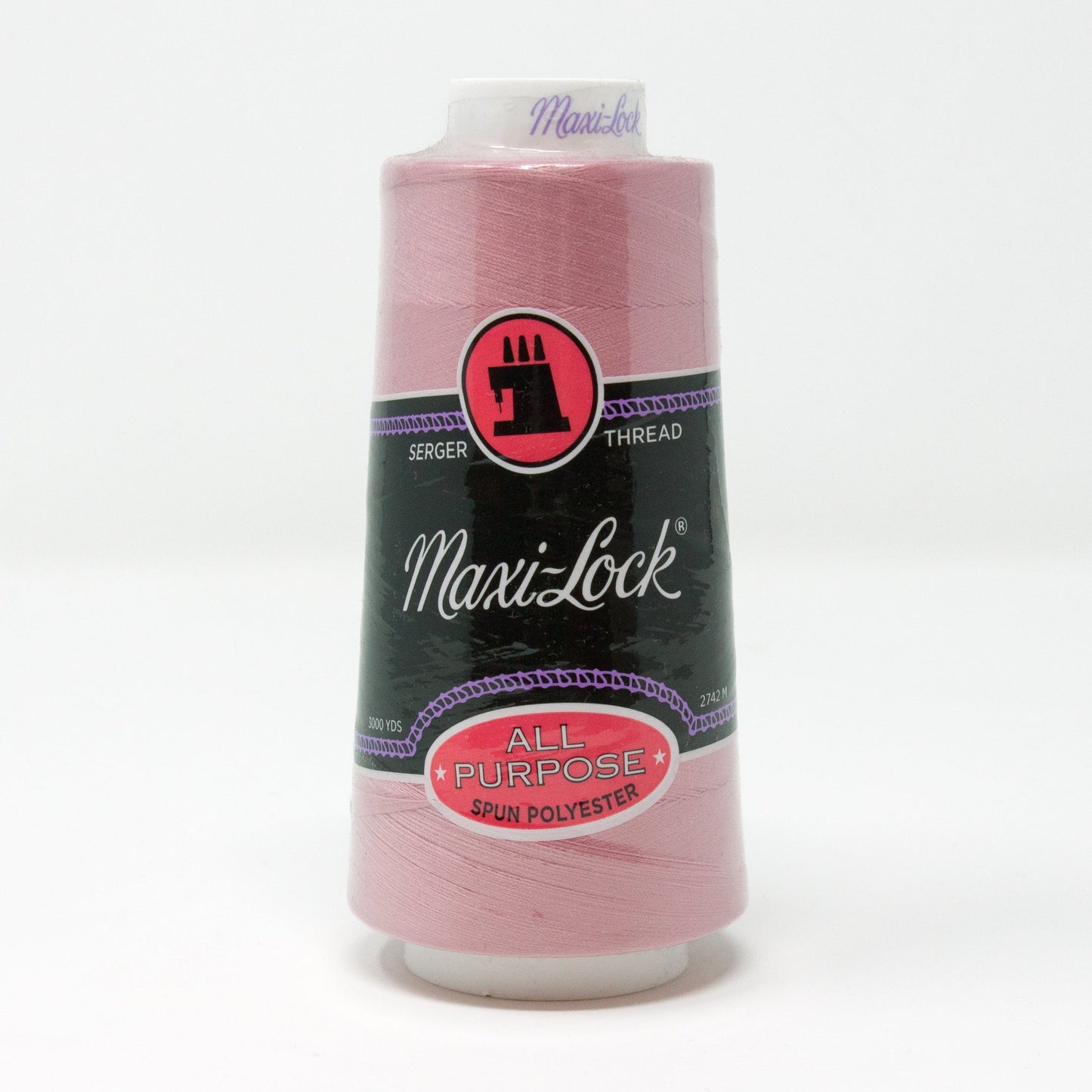 Maxi Lock Polyester Serger Cone Thread Mauve Pink