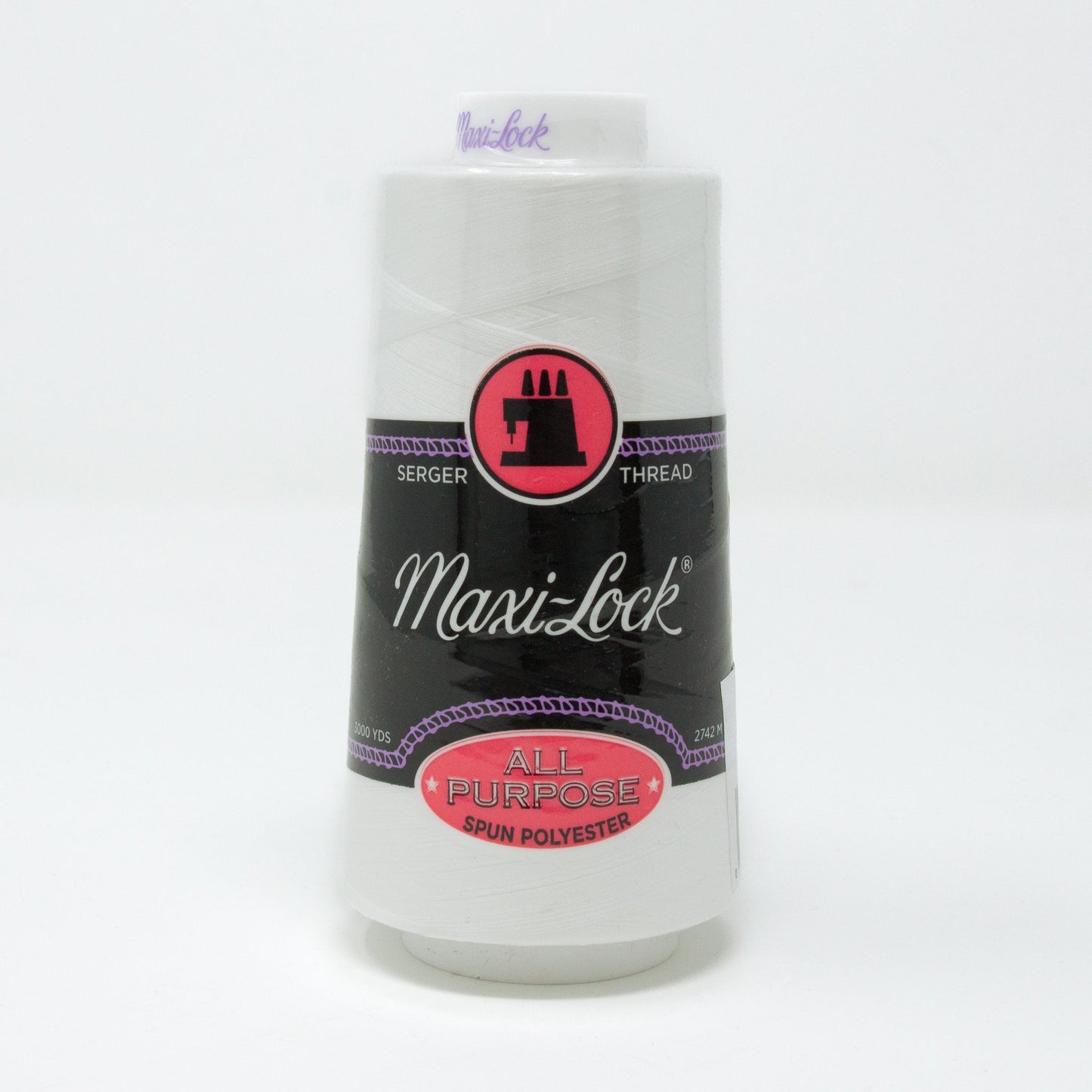 Maxi Lock Polyester Serger Cone Thread White