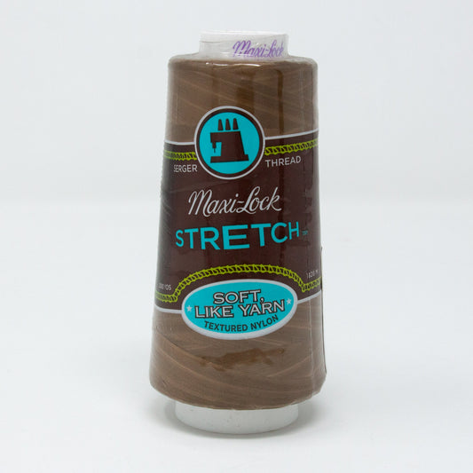 Maxi Lock Stretch Nylon Serger Cone Thread Brown