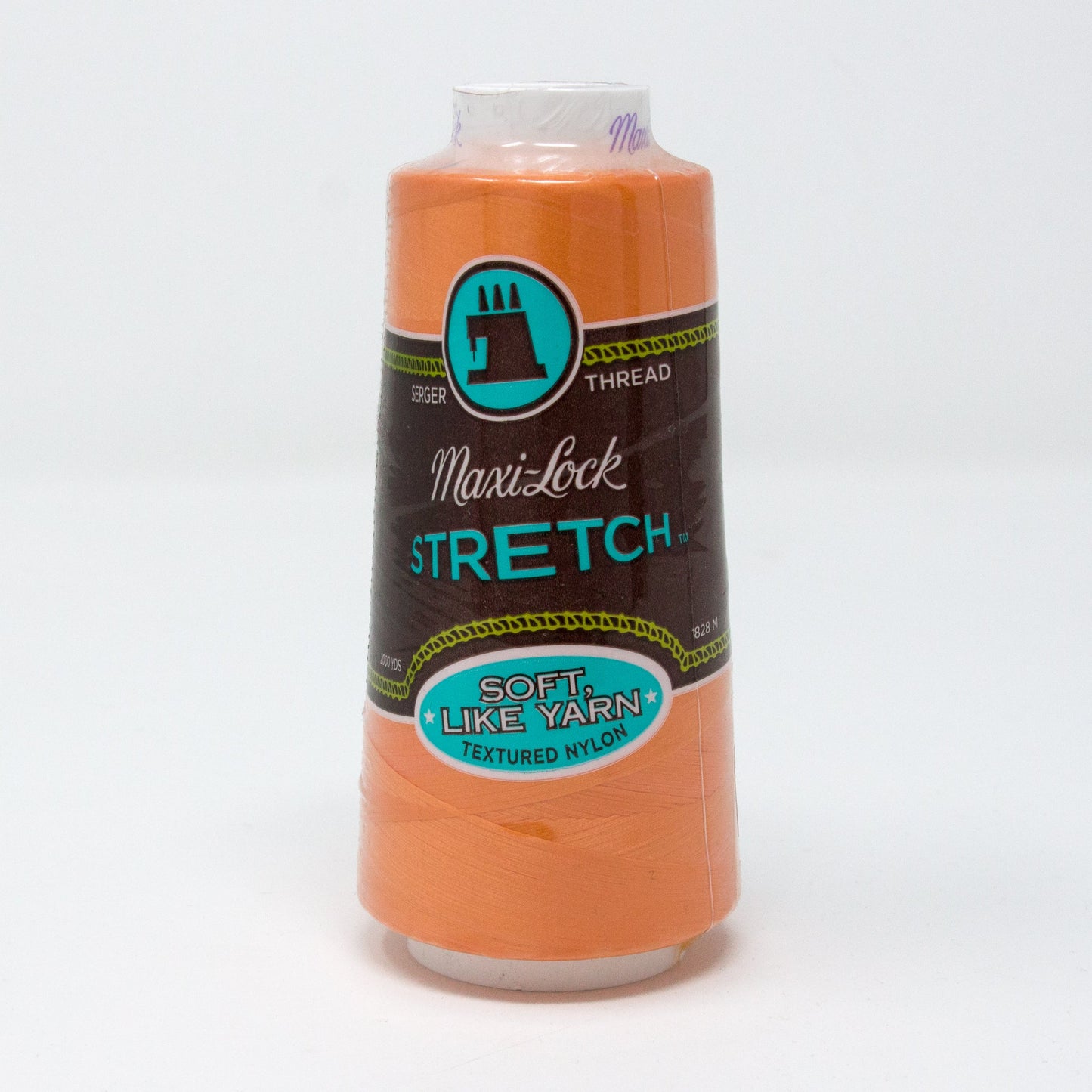 Maxi Lock Stretch Nylon Serger Cone Thread Papaya Orange