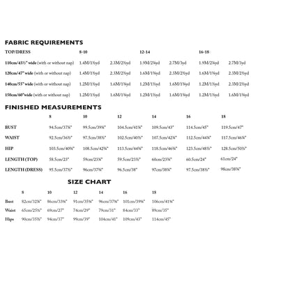 Merchant & Mills The Camber Set Sizes 8 - 18 Paper Pattern