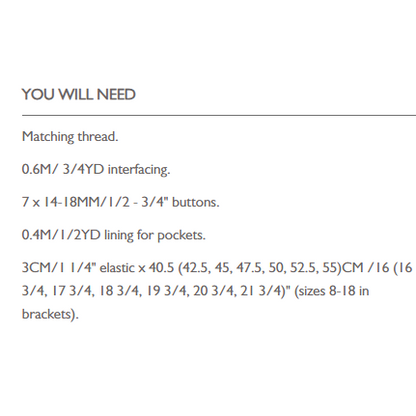 Merchant & Mills The Cassidy Jumpsuit Sizes 6-18 Paper Pattern-Pattern-Spool of Thread