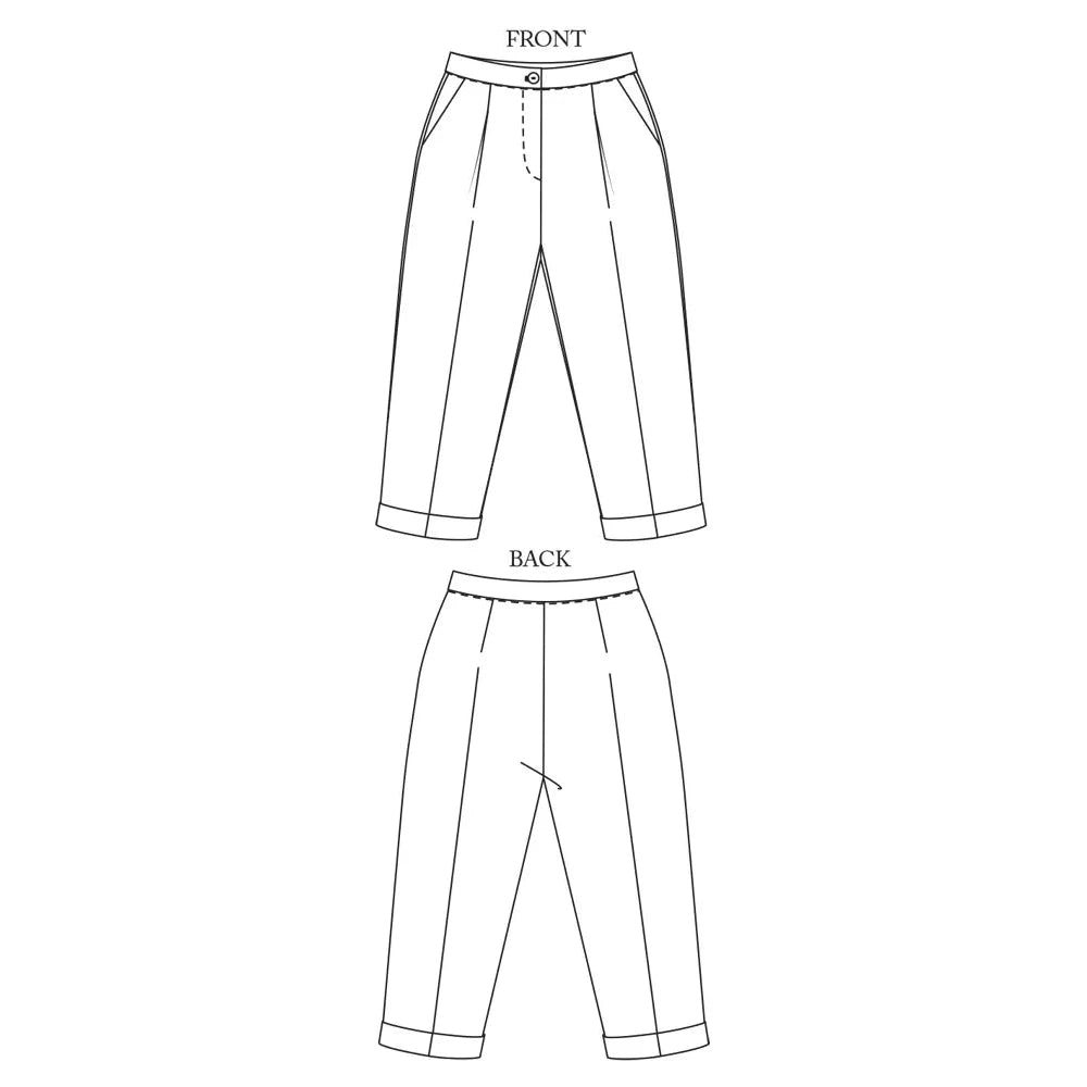 Merchant & Mills The Pegs Trousers Sizes 18-28 Paper Pattern-Pattern-Spool of Thread