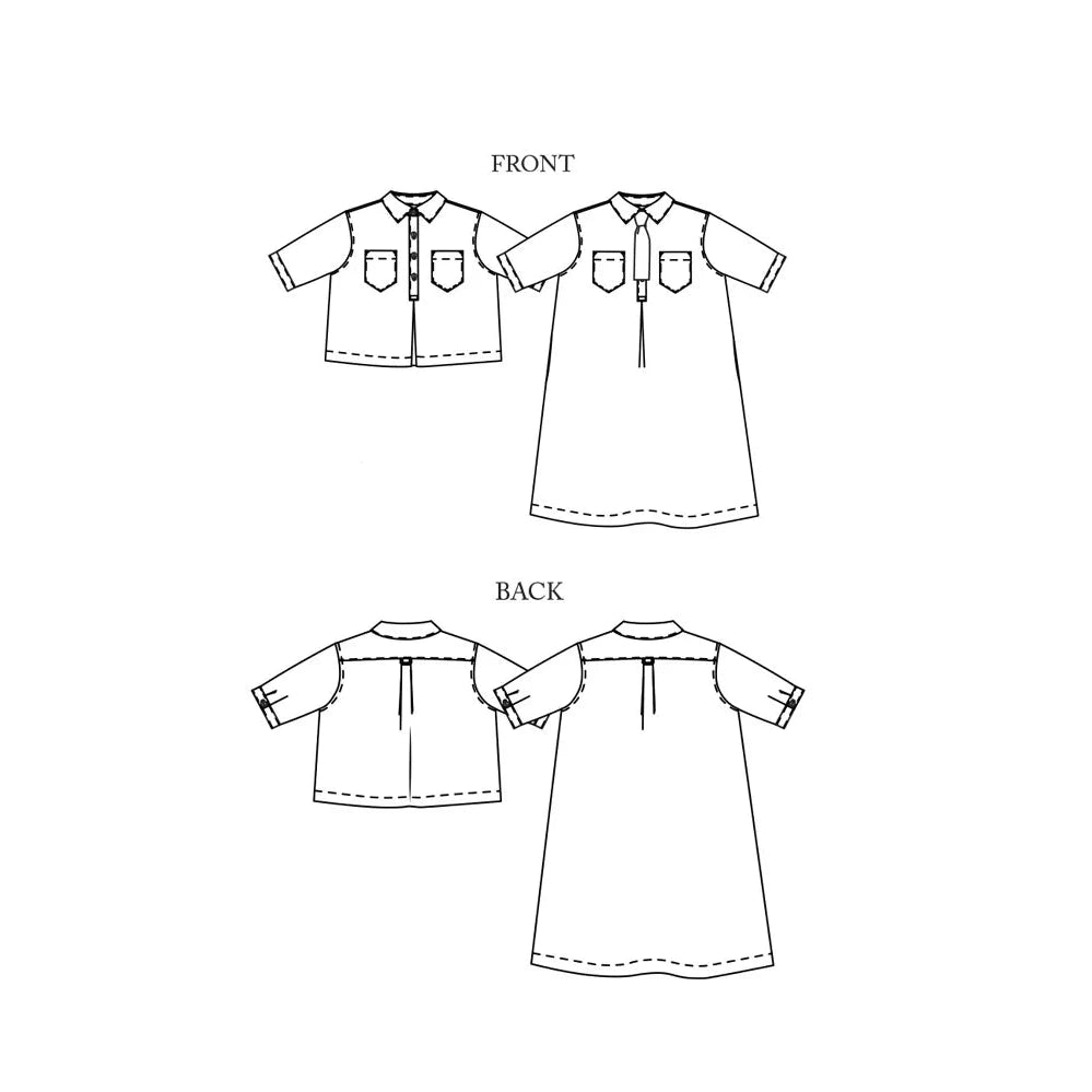 Merchant & Mills The Scout Dress or Top Sizes 18-28 Paper Pattern-Pattern-Spool of Thread