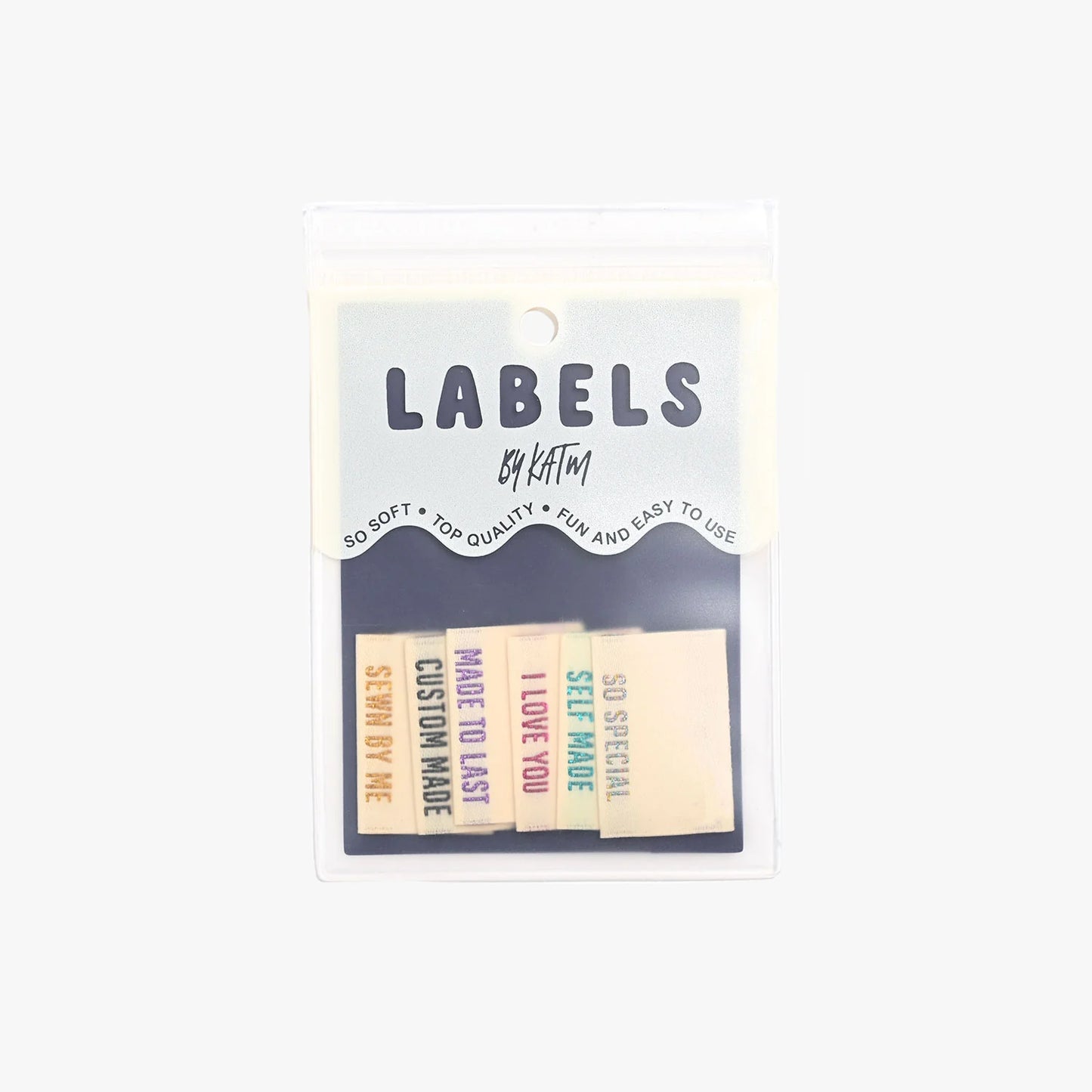 Metallic Side Seam Cream Project Labels-Notion-Spool of Thread