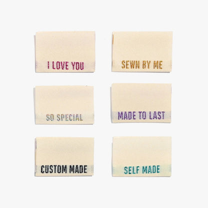 Metallic Side Seam Cream Project Labels-Notion-Spool of Thread