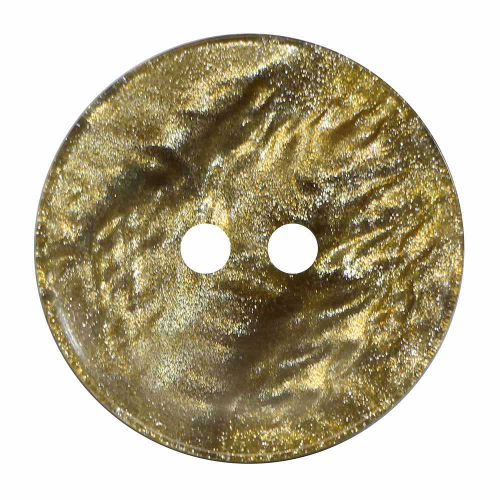 Motivated Button - 15mm (⅝″), 2 Hole, Gold - 3 count-Notion-Spool of Thread