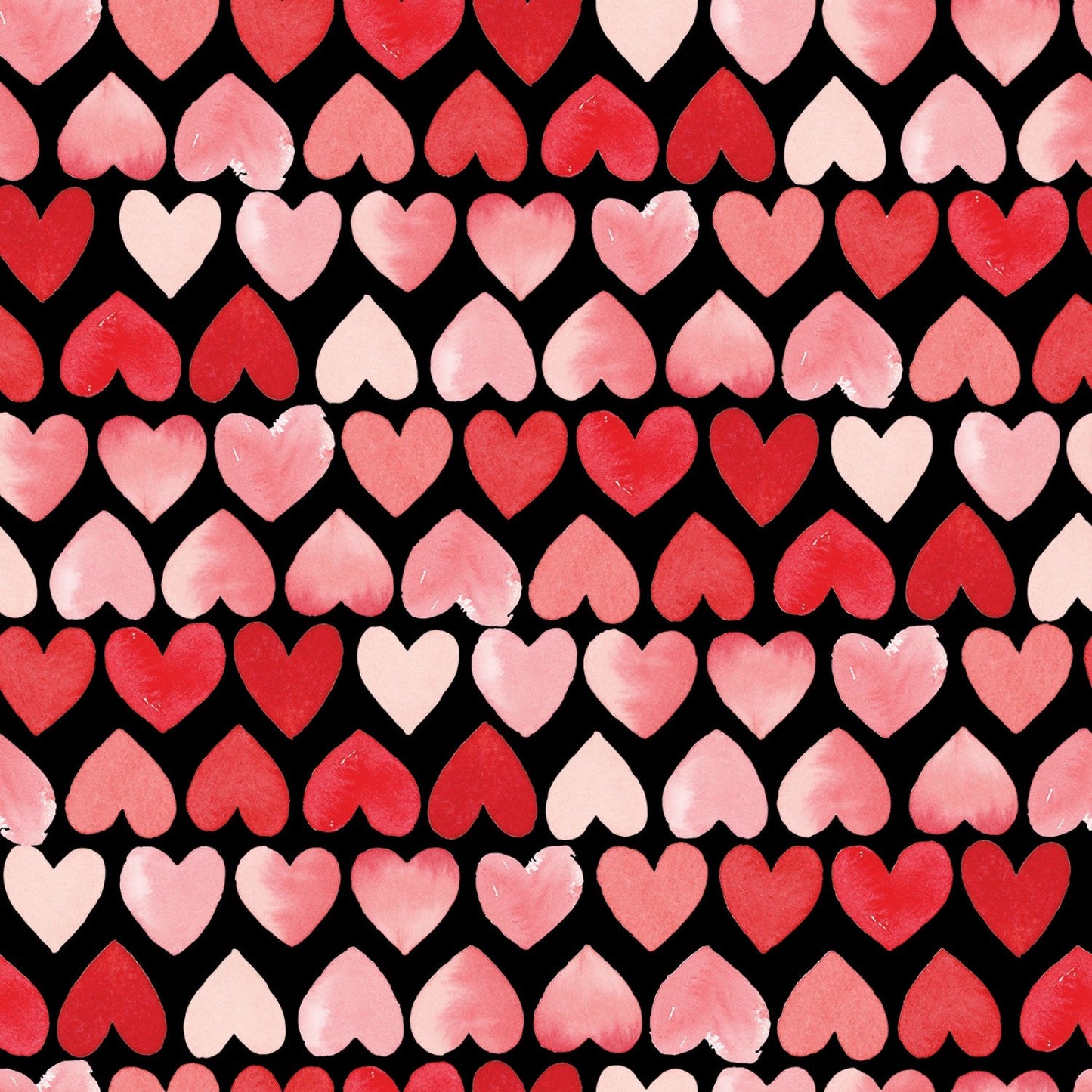 My Valentine Hearts Black ½ yd-Fabric-Spool of Thread