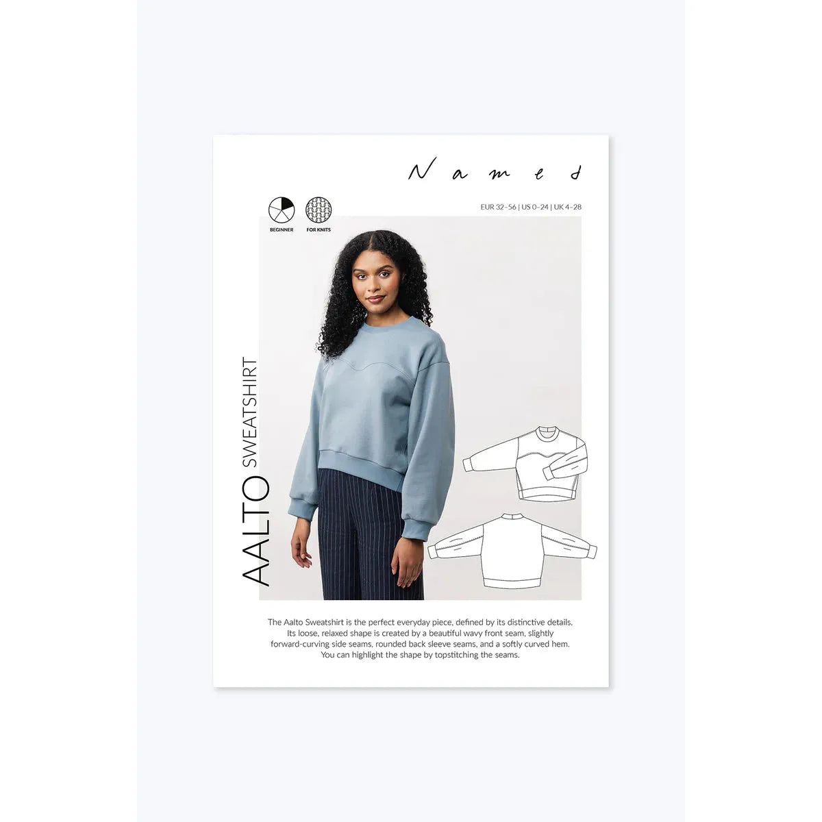 Named Aalto Sweatshirt Paper Pattern-Pattern-Spool of Thread