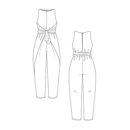 Named Kielo Wrap Dress and Jumpsuit Paper Pattern