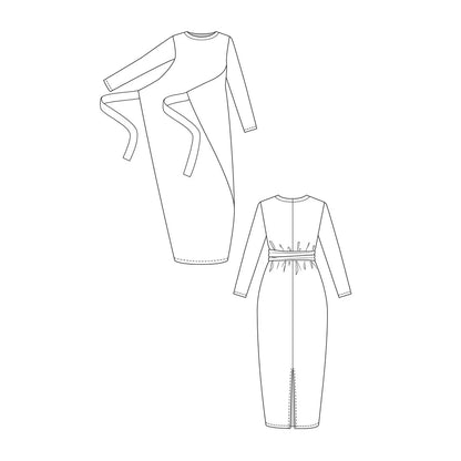 Named Kielo Wrap Dress and Jumpsuit Paper Pattern