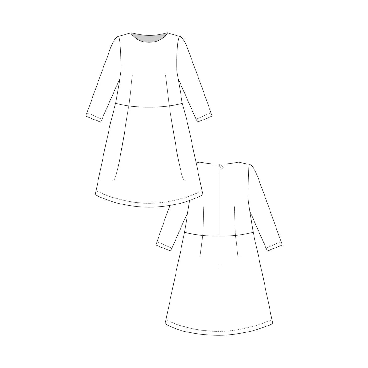 Named Lexi A-Line Dress Paper Pattern