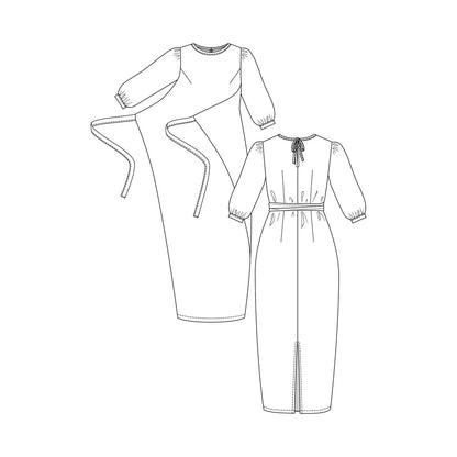 Named Lilja Dress, Pinafore, and Blouse Paper Pattern