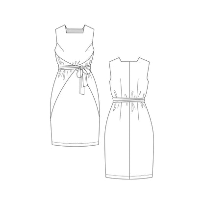 Named Lilja Dress, Pinafore, and Blouse Paper Pattern